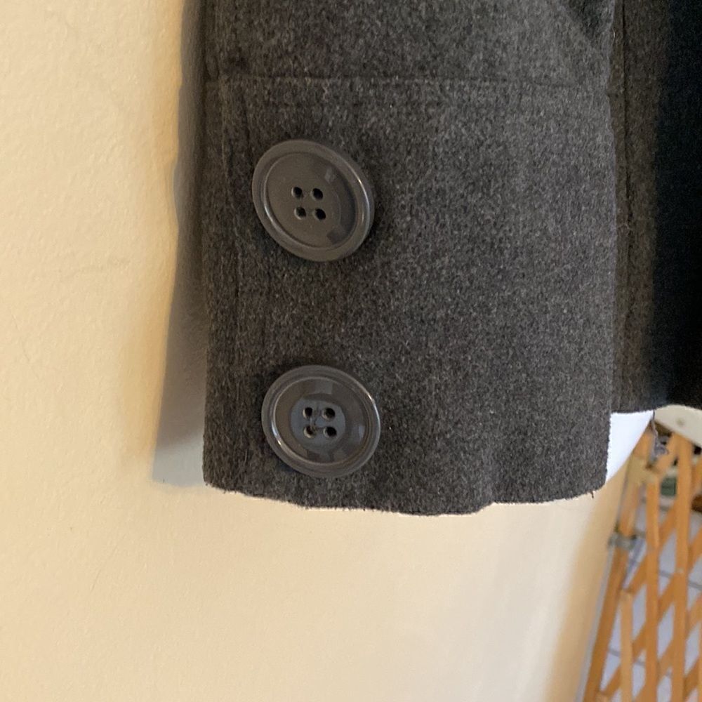 Jennyfer.J Charcoal Woman’s Double Breasted Peacoat - Picture 3 of 6